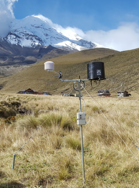 weather station in Ecuador